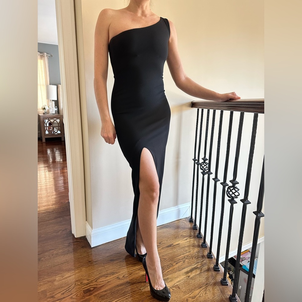 Nookie Black Ling One Shoulder Dress